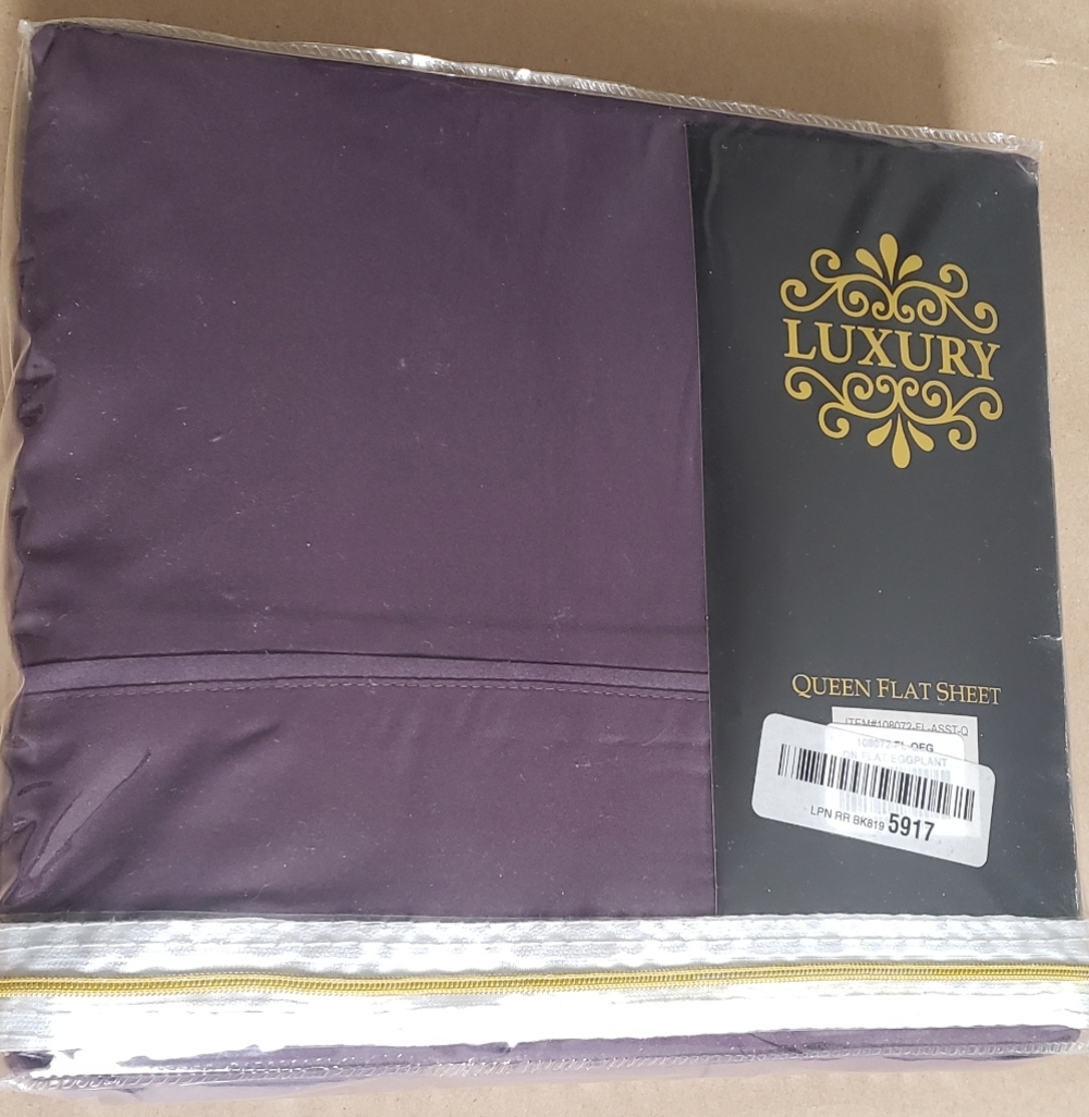 Purple Queen Flat Sheet NWT